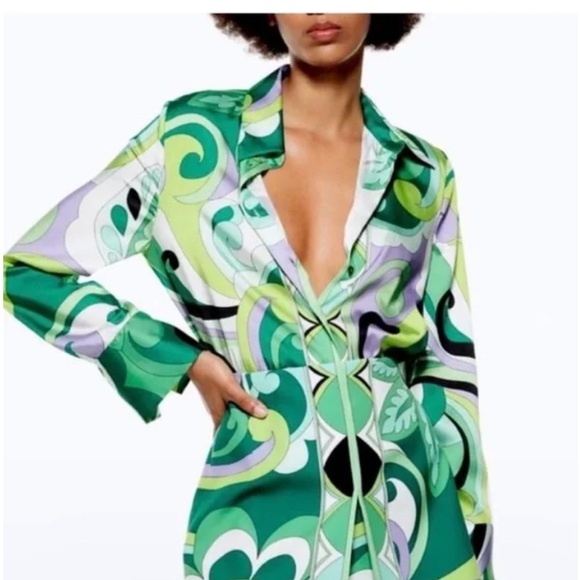 Zara Multicolor Floral Shirt - Picture 1 of 6